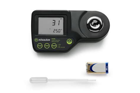 milwaukee digital refractometer ma887|milwaukee ma887 digital salinity refractometer.